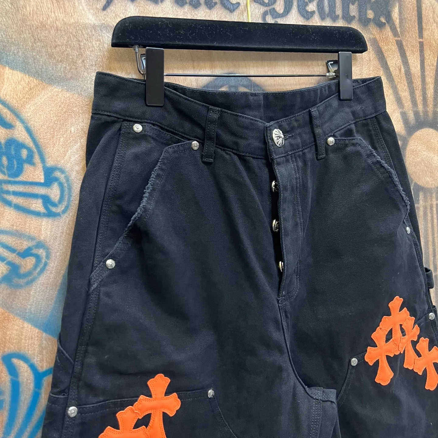 P520 chrome hearts limited series new city limited jeans Chrome Hearts city limited denim shorts vintage levis American made 501 505 517 base version remake Levis American made 501 base version imported sheepskin 925 silver remake Customers provide waist and pants length or height and weight. The studio will select the most suitable base version for you to remake. There are many people doing remakes in the market. Don’t belittle or comment. The difference is visible to the naked eye. See and compare for yourself #CHROME HEARTS Unisex style